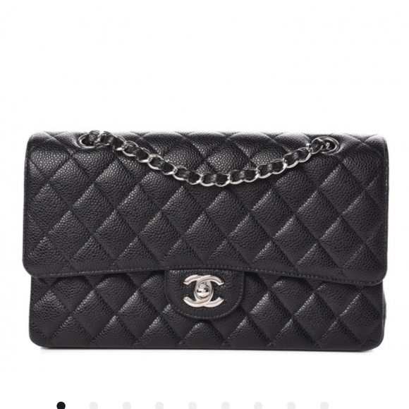 Authentic CHANEL Caviar Medium Double Flap Bag - Picture 8 of 8
